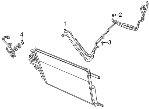 2023 Ram 1500 Inlet Tube Diagram for 68481774AA