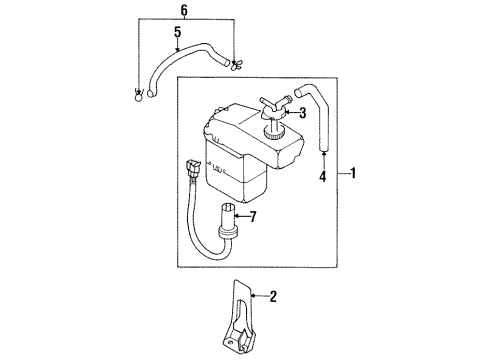1996 Chrysler Sebring Level Sensor Diagram for MB906496