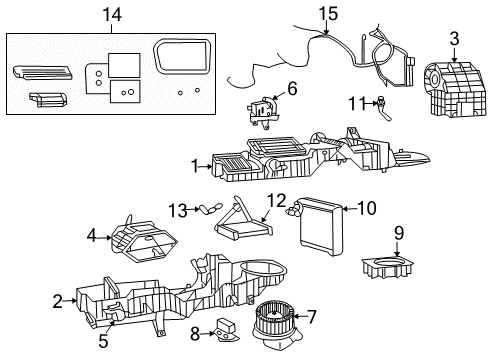 2008 Dodge Ram 1500 Suction & Discharge Hose Assembly Diagram for 55056927AB