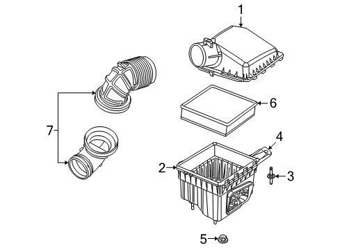 2008 Dodge Ram 2500 Lower Cover Diagram for 53034069AB