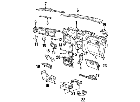 1994 Dodge Grand Caravan Speaker Diagram for 4688517