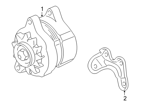 2004 Dodge Ram 1500 Alternator Diagram for 5037198AA