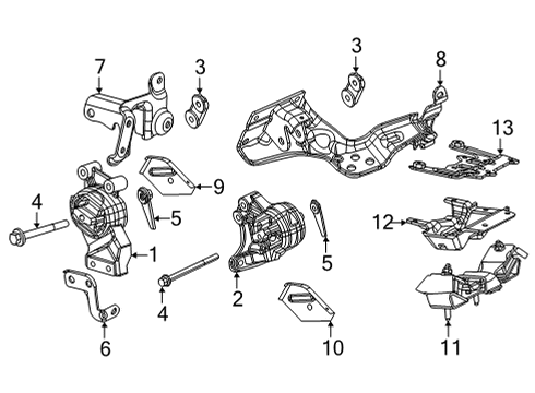 2022 Jeep Grand Wagoneer Transmission Diagram for 68451147AC