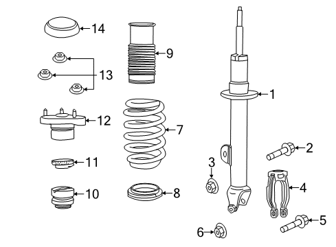 2011 Chrysler 300 Fork Bolt Diagram for 6509576AA