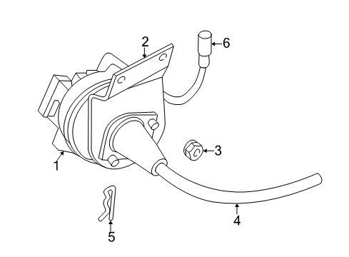 1999 Dodge Durango Cruise Servo Nut Diagram for 6503368