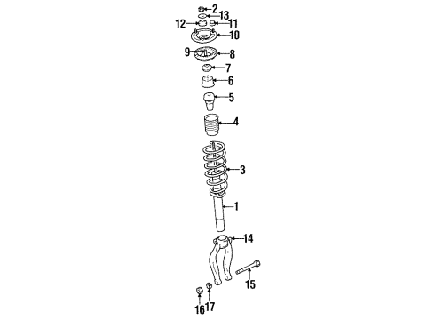 1995 Chrysler Sebring Fork Washer Diagram for MS450044