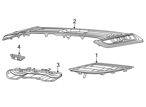 2025 Ram 1500 Exterior Trim - Hood Diagram 2 - Thumbnail