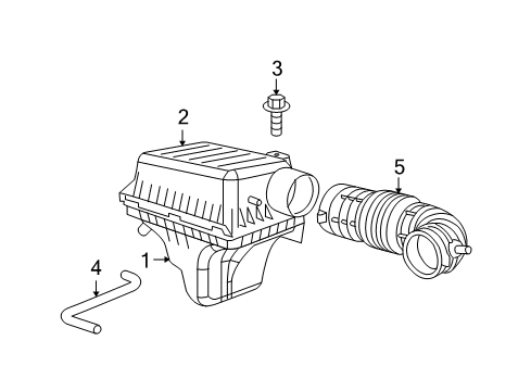 2007 Dodge Charger Air Duct, Center Diagram for 5037539AD