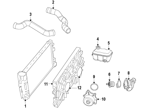 2009 Dodge Viper Fan Motor, Passenger Side Diagram for 5170746AA