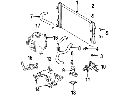 1998 Chrysler Sebring Drain Valve Nut Diagram for 4546552