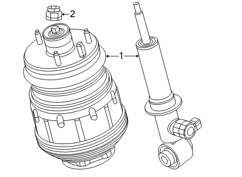 2025 Jeep Wagoneer L Shocks & Components - Rear Diagram