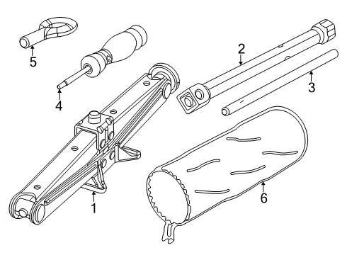 2024 Ram ProMaster EV Jack & Components Diagram