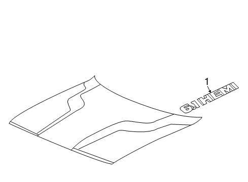 2010 Dodge Challenger Nameplate Diagram for 68029274AA