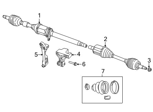 2015 Chrysler 200 Boot Kit, Front Inner Diagram for 68245068AA