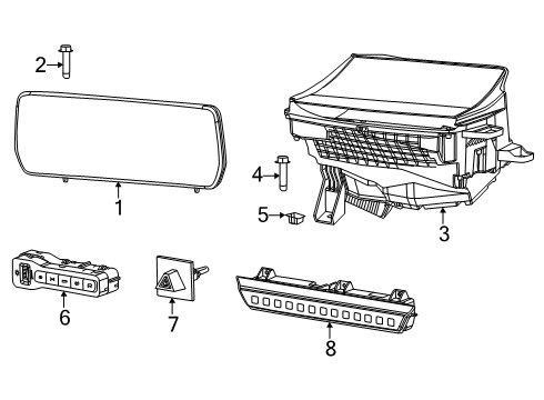 2024 Dodge Charger Daytona Cluster & Switches Diagram
