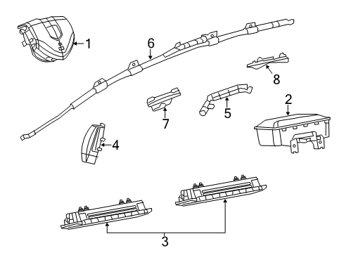 2014 Dodge Dart Clockspring Diagram for 56046816AG