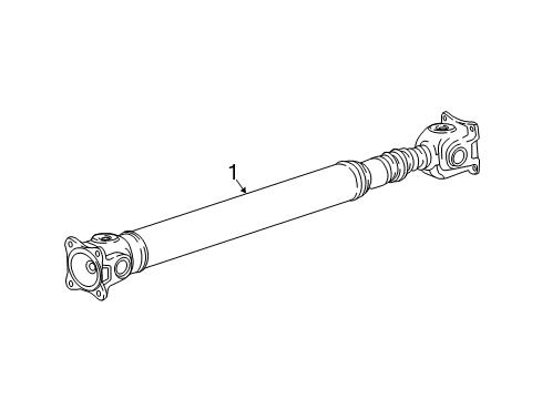 2018 Dodge Challenger Drive Shaft - Front Diagram