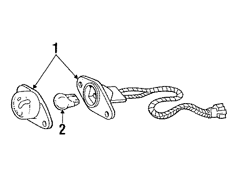 1985 Dodge 600 License Lamps Diagram 2 - Thumbnail