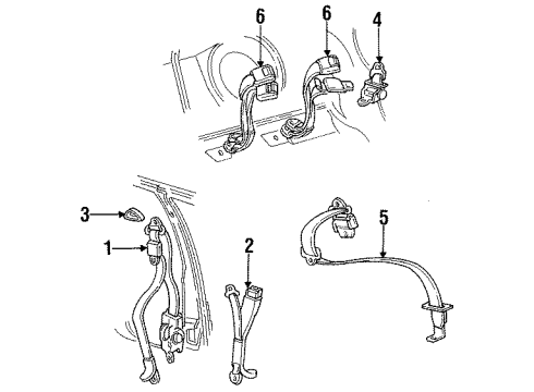 1990 Chrysler New Yorker Outer Belt Diagram for F589HS8
