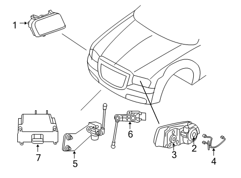 2005 Chrysler 300 Access Cover Diagram for 5139058AA