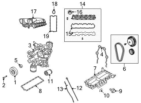2008 Dodge Viper Manifold Gasket, Lower Diagram for 5038094AA
