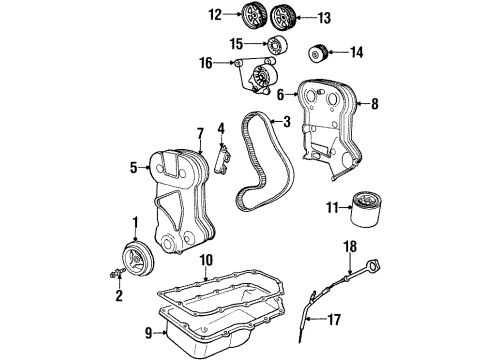 1996 Dodge Avenger Dipstick Diagram for 4667400