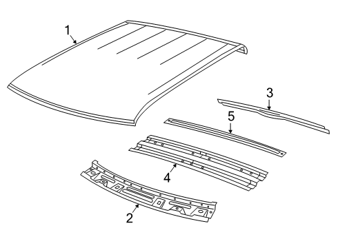 2019 Ram 2500 Roof Diagram for 68640909AA
