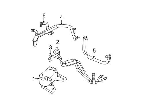 2009 Chrysler Sebring Oil Cooler Diagram for 4892377AB