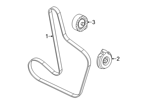 2012 Chrysler 200 Belts & Pulleys - Belts Diagram 2 - Thumbnail