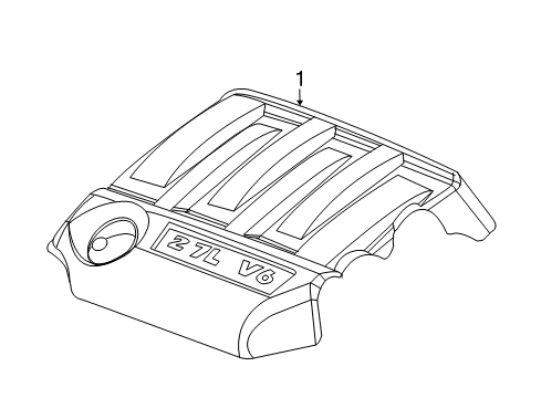 2010 Chrysler Sebring Engine Cover Diagram for 4891749AB