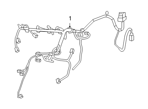 2017 Jeep Compass Engine Harness Diagram for 68195579AD