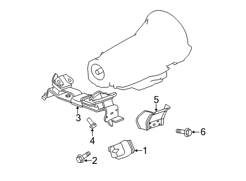 2006 Jeep Commander Engine & Trans Mounting Diagram 3 - Thumbnail