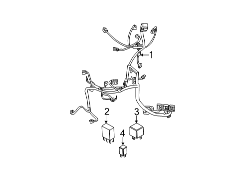 2001 Chrysler PT Cruiser Engine Harness Diagram for 4671713AF