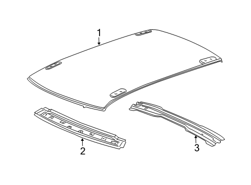 2007 Dodge Charger Header Panel, Rear Diagram for 5065906AD