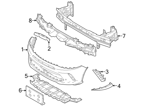 2023 Dodge Hornet Mount Nut, Plastic Diagram for 6511609AA