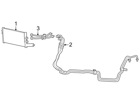 2022 Jeep Grand Wagoneer Oil Cooler Tube Diagram for 68448065AB