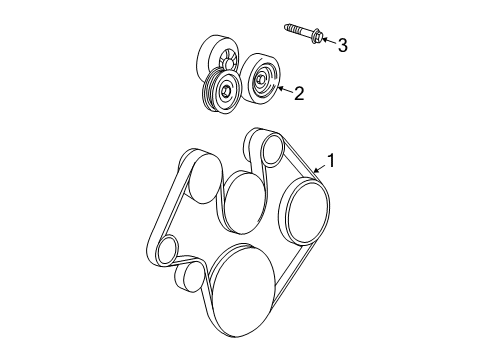 2002 Jeep Grand Cherokee Belts & Pulleys - Belts Diagram 2 - Thumbnail
