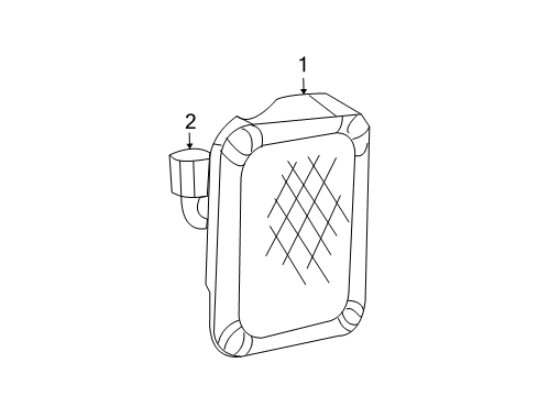 2012 Jeep Wrangler Combination Lamp Assy, Rear Driver Side Diagram for 55077891AH