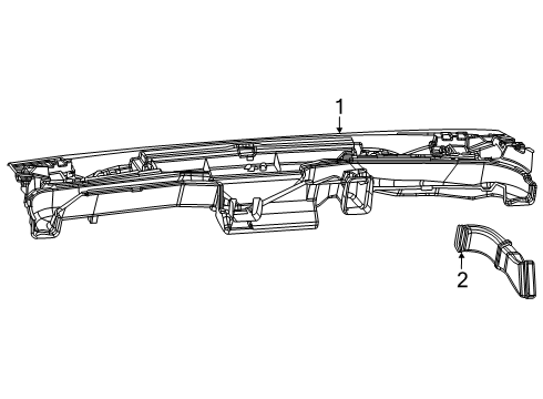 2024 Ram ProMaster EV Ducts Diagram