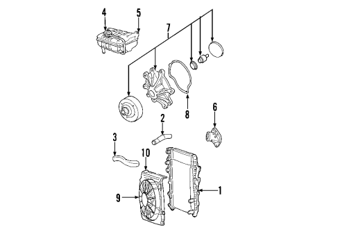 2002 Jeep Liberty Recovery Tank Diagram for 52079788AE