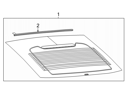 2024 Dodge Charger Daytona Glass - Lift Gate Diagram