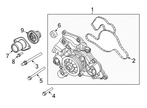 2021 Jeep Grand Cherokee Water Pump Diagram 2 - Thumbnail