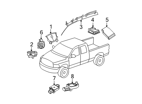 2011 Ram 1500 Control Module Diagram for 56054622AD