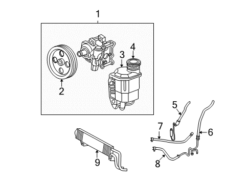 2003 Dodge Ram 2500 Lower Pressure Hose Diagram for 52121752AC
