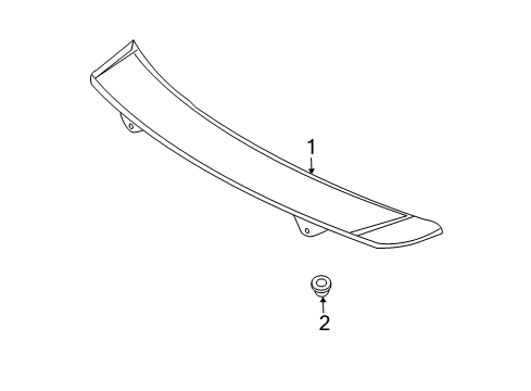 2004 Chrysler Sebring Spoiler, Rear Diagram for WF68TZZAC