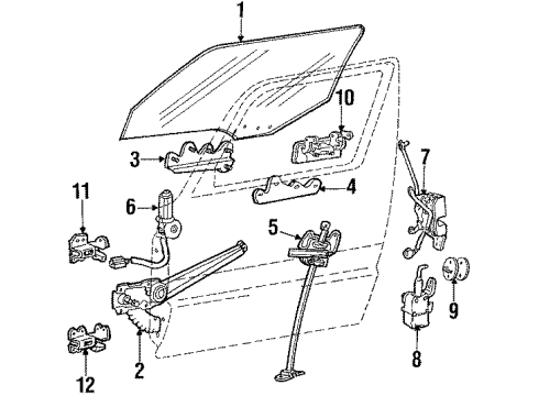 1985 Dodge Conquest Window Relay Diagram for MB183865