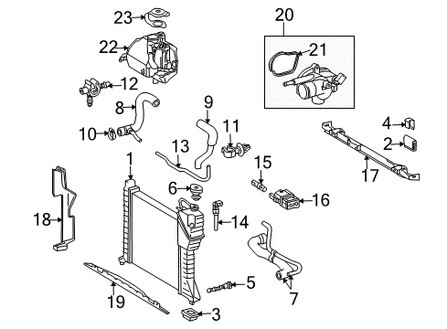 2005 Dodge Sprinter 2500 Breather Tube Clamp, Lower Diagram for 6105105AA