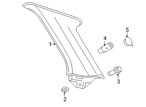 2005 Chrysler 300 Support Diagram for 4698976AC