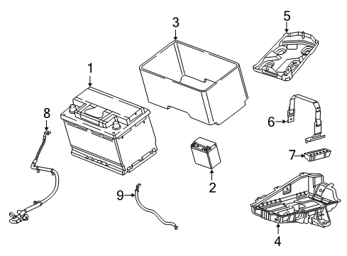 2022 Chrysler Voyager Positive Cable Diagram for 68530802AA