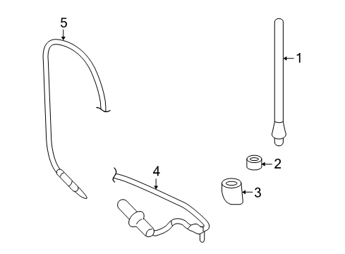 2009 Chrysler Aspen Antenna & Radio Diagram 3 - Thumbnail
